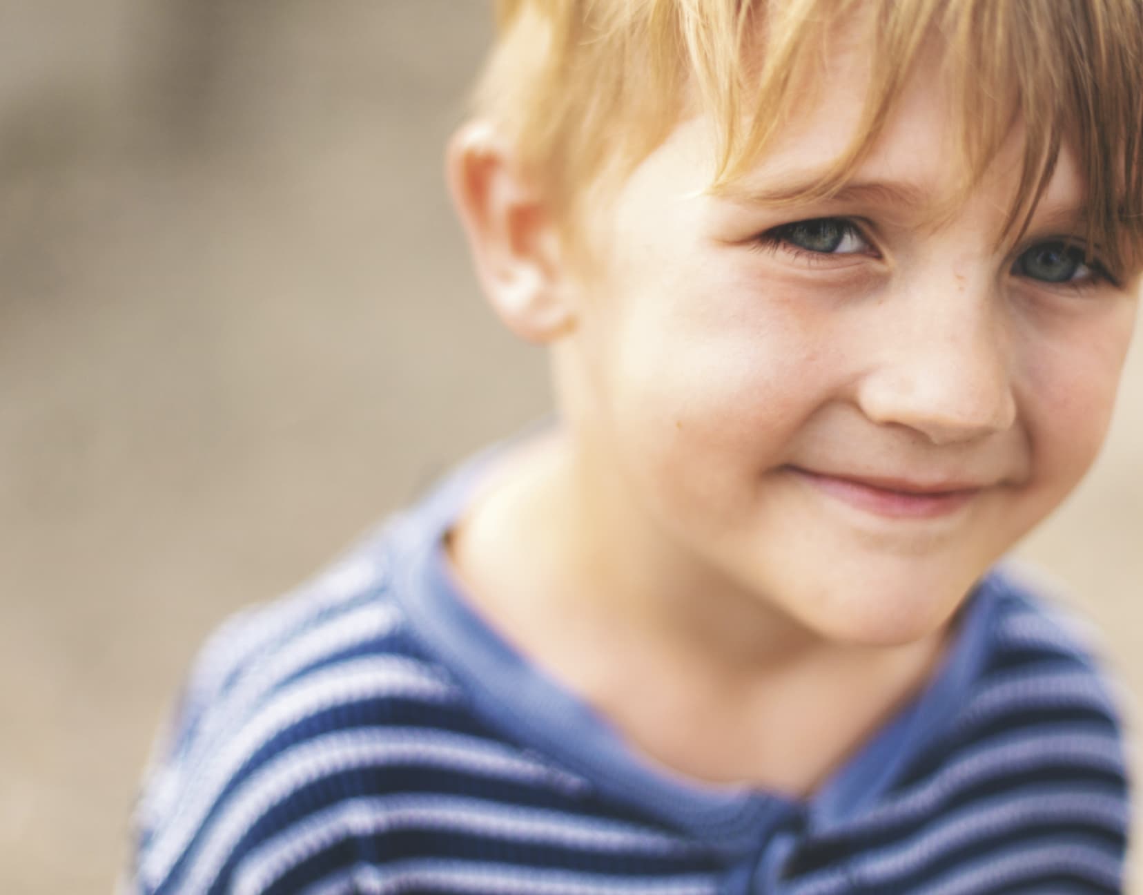 a little boy smiling